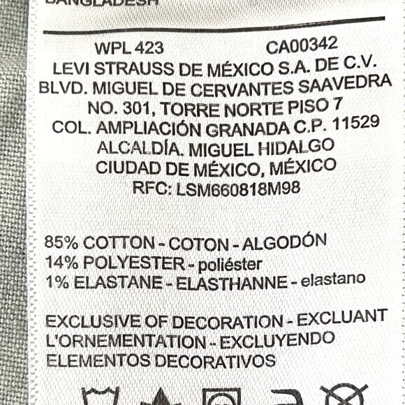 Signature Levi Strauss Men's S61 Relaxed Blue Jeans 42x30 Straight Leg Stretch - Picture 8 of 12